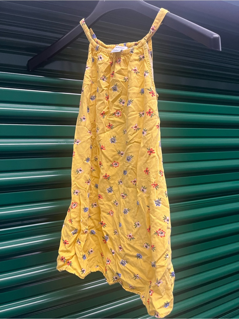 Old Navy Yellow Floral Spaghetti-Strap Girls' Dress